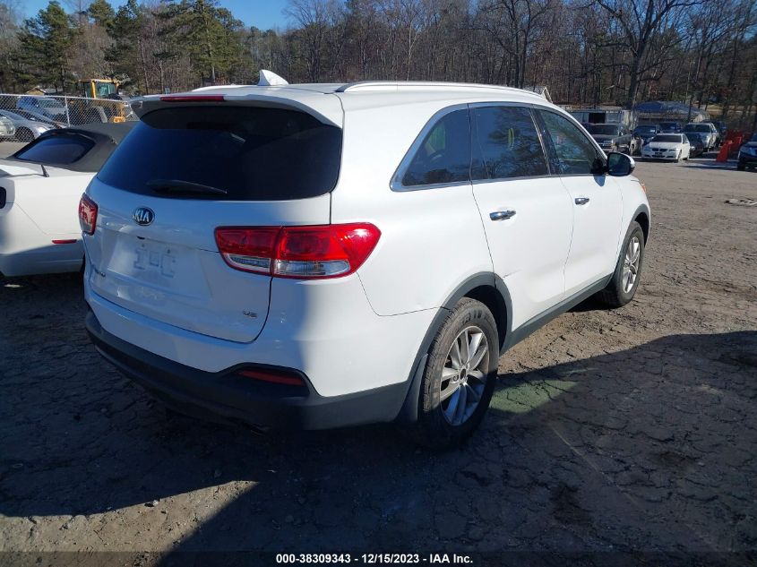 2016 KIA SORENTO 3.3L LX - 5XYPG4A51GG007183