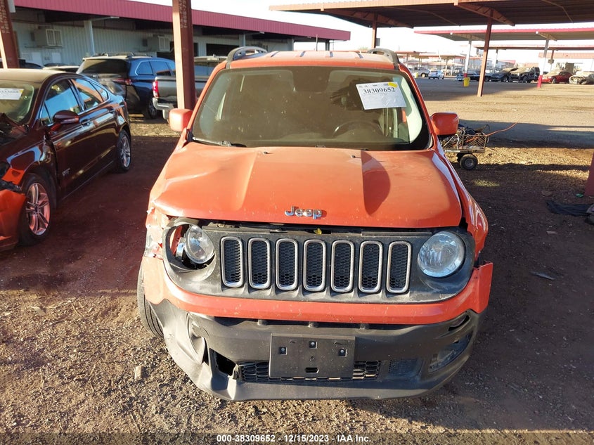 VIN ZACCJABB7HPE99884 2017 JEEP RENEGADE LATITUDE FWD
