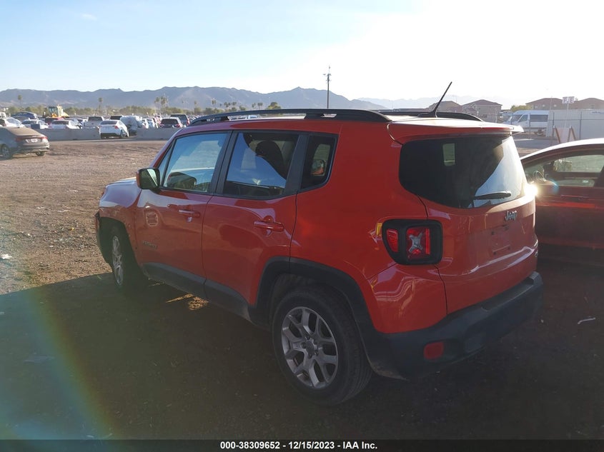 VIN ZACCJABB7HPE99884 2017 JEEP RENEGADE LATITUDE FWD