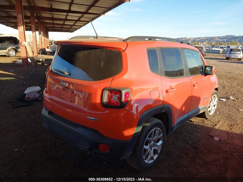 VIN ZACCJABB7HPE99884 2017 JEEP RENEGADE LATITUDE FWD