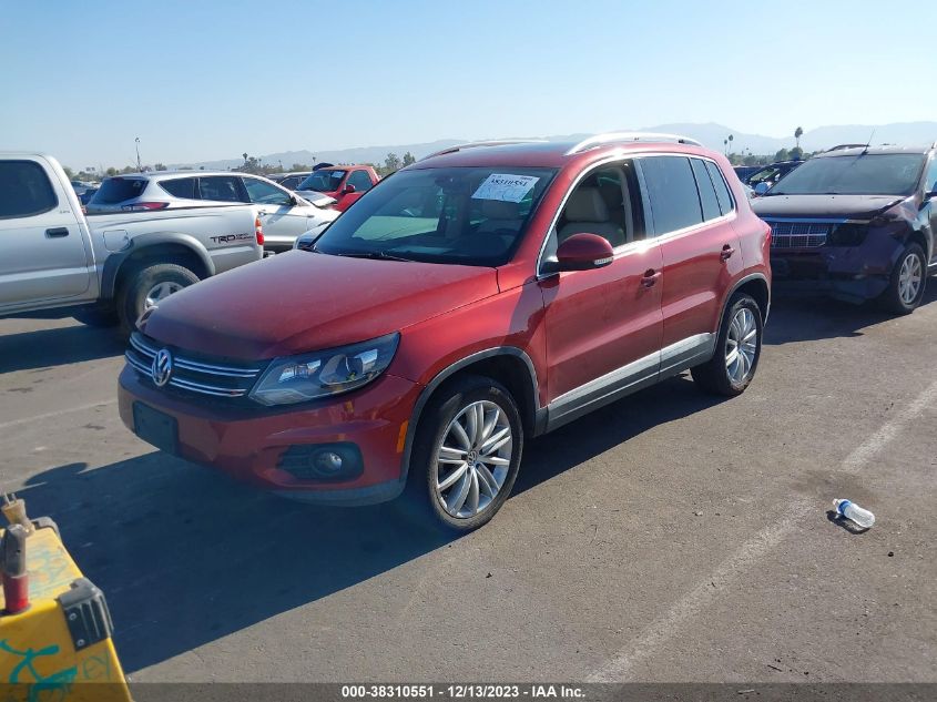 2016 VOLKSWAGEN TIGUAN SE - WVGAV7AX9GW019997