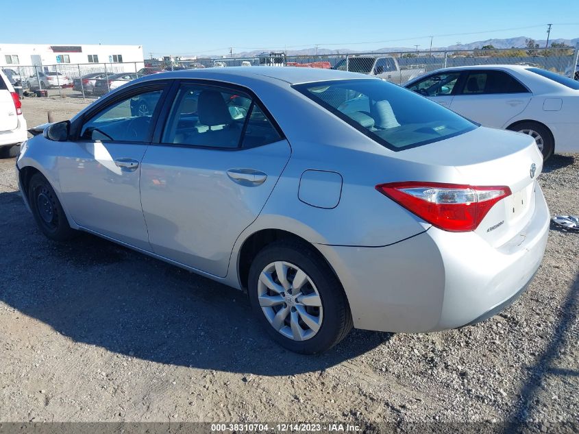 2015 TOYOTA COROLLA LE - 2T1BURHE3FC436115