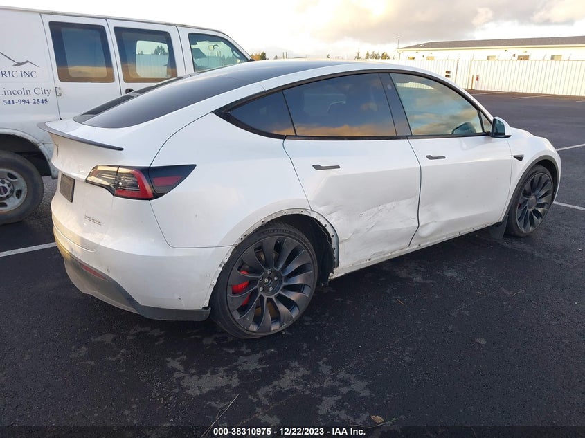 VIN 7SAYGDEF7NF506116 2022 TESLA MODEL Y PERFORMANCE DUAL MOTOR ALL-WHEEL DRIVE