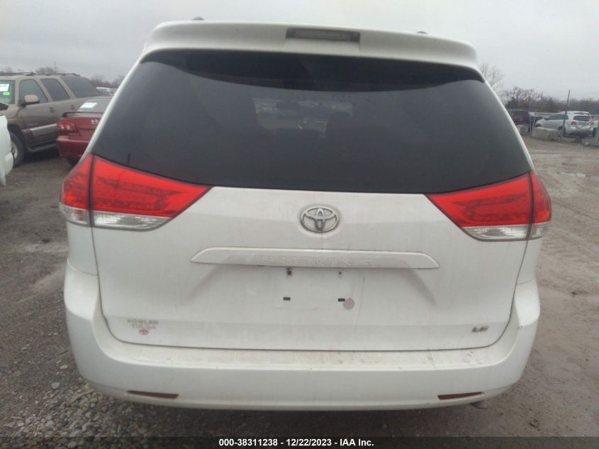 2013 TOYOTA SIENNA LE V6 8 PASSENGER - 5TDKK3DC4DS319932