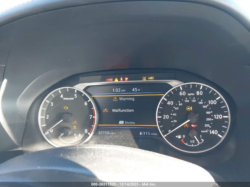 2022 NISSAN ALTIMA SR FWD - 1N4BL4CV2NN351152