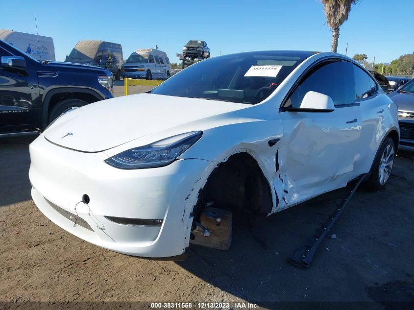 2021 TESLA MODEL Y LONG RANGE DUAL MOTOR ALL-WHEEL DRIVE - 5YJYGDEE0MF271366