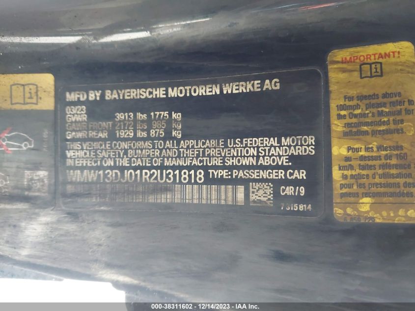 2024 MINI SE HARDTOP COOPER - WMW13DJ01R2U31818
