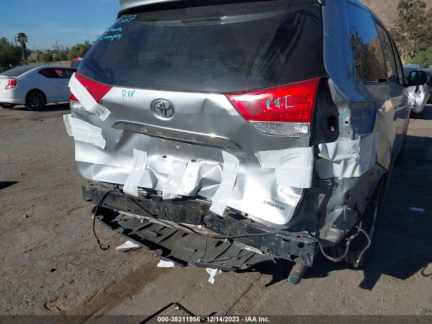 2014 TOYOTA SIENNA LIMITED V6 7 PASSENGER - 5TDYK3DC5ES462139