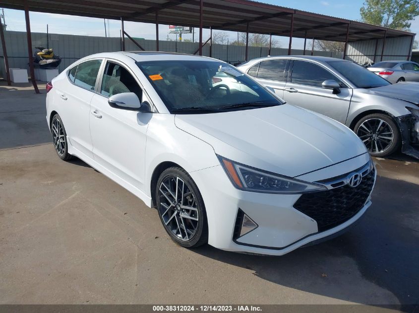 2019 HYUNDAI ELANTRA SPORT - KMHD04LB0KU843399