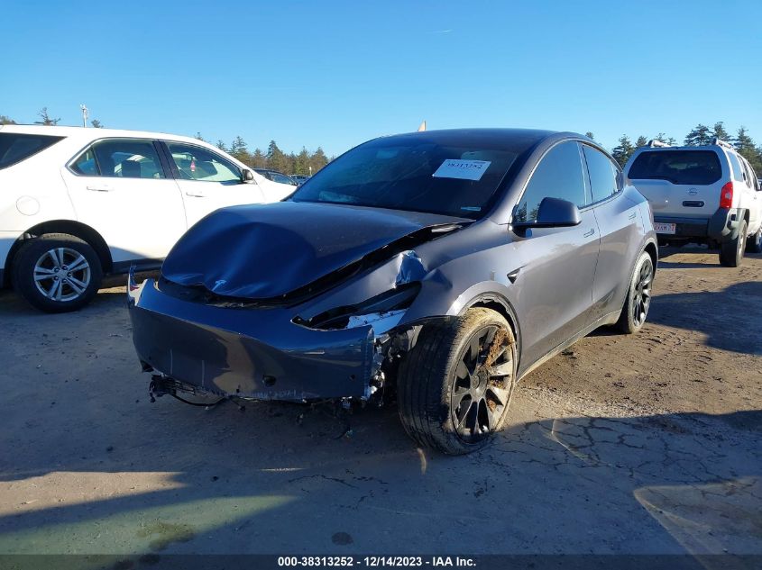 2022 TESLA MODEL Y LONG RANGE DUAL MOTOR ALL-WHEEL DRIVE - 7SAYGDEE5NF436378