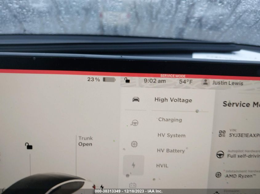 2023 TESLA MODEL 3 REAR-WHEEL DRIVE - 5YJ3E1EAXPF512768