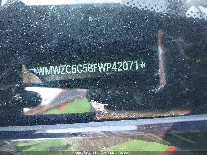 2015 MINI COUNTRYMAN COOPER S WMWZC5C58FWP42071