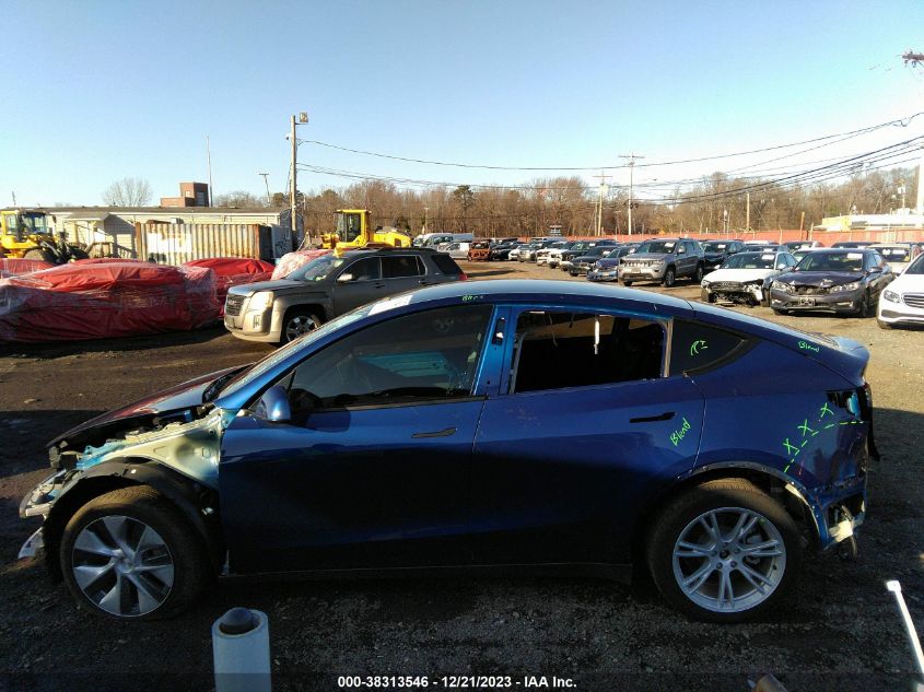 2022 TESLA MODEL Y LONG RANGE DUAL MOTOR ALL-WHEEL DRIVE - 7SAYGDEE7NF327291