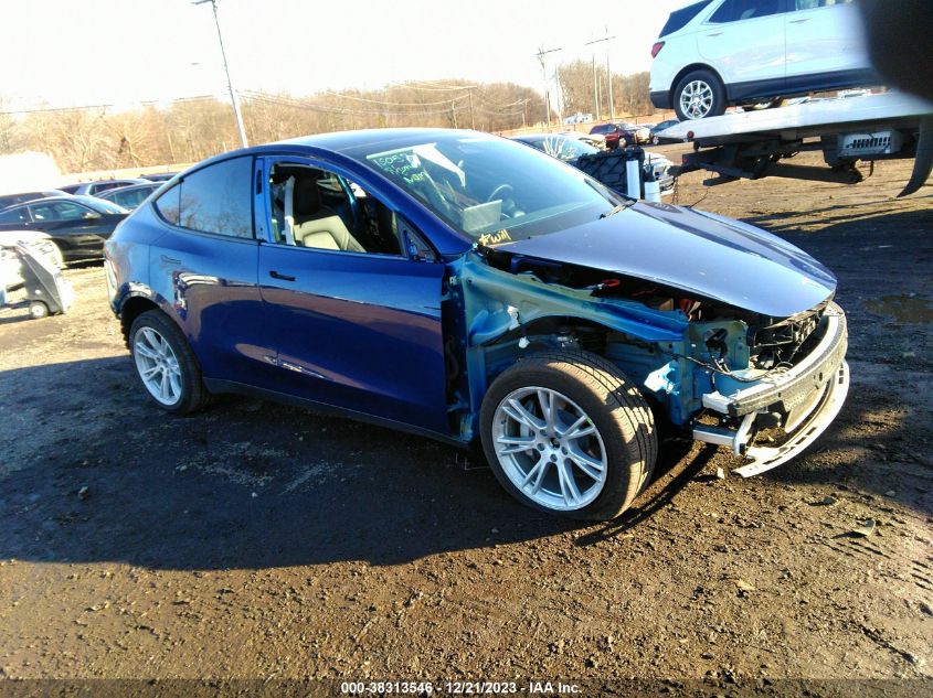 2022 TESLA MODEL Y LONG RANGE DUAL MOTOR ALL-WHEEL DRIVE - 7SAYGDEE7NF327291