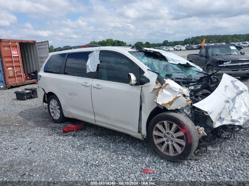 Lot #2539237853 2015 TOYOTA SIENNA LIMITED 7 PASSENGER salvage car