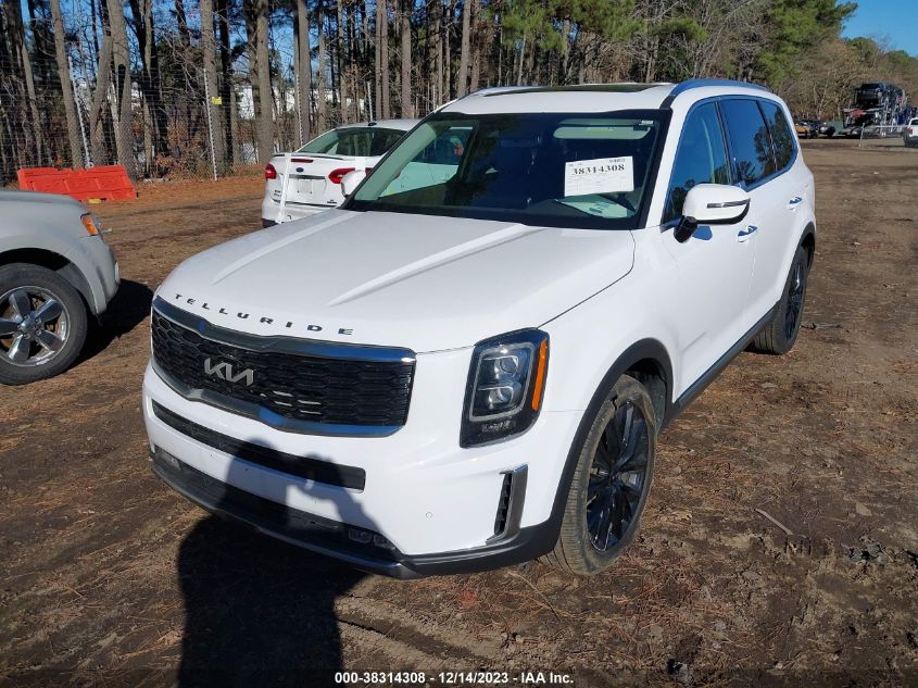 VIN 5XYP54HC4NG210933 2022 KIA TELLURIDE SX