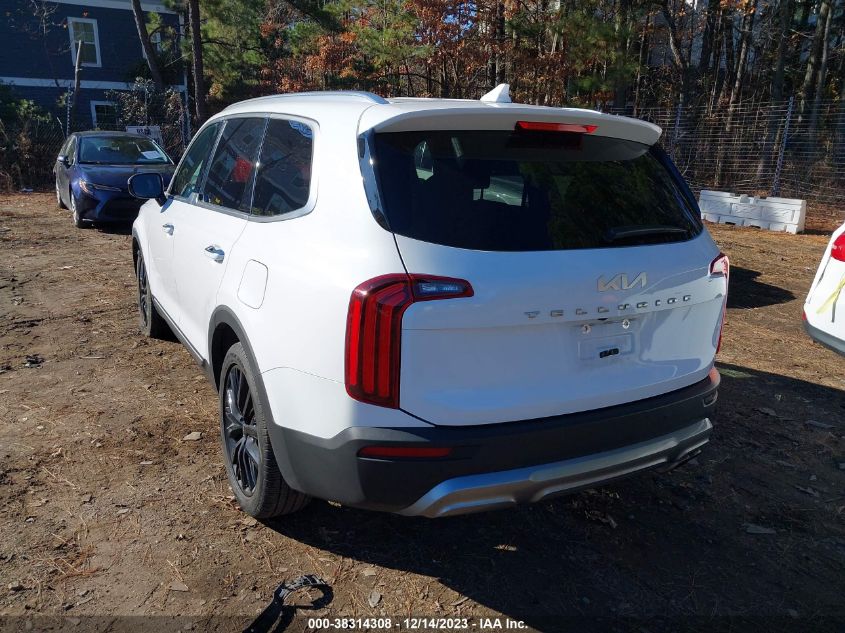 VIN 5XYP54HC4NG210933 2022 KIA TELLURIDE SX