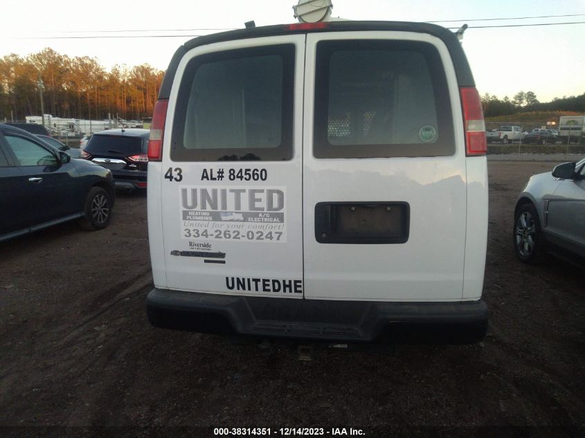 2016 CHEVROLET EXPRESS 2500 WORK VAN 1GCWGAFF1G1282421