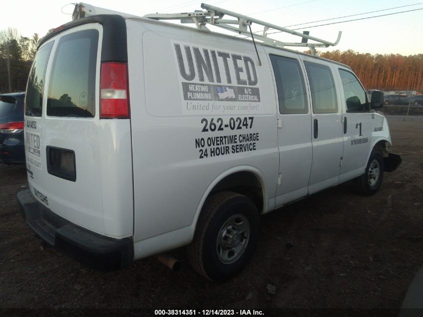 2016 CHEVROLET EXPRESS 2500 WORK VAN 1GCWGAFF1G1282421