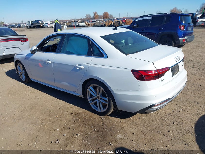 VIN WAUEAAF4XNN013736 2022 AUDI A4 PREMIUM PLUS 45 TFSI S LINE QUATTRO S TRONIC