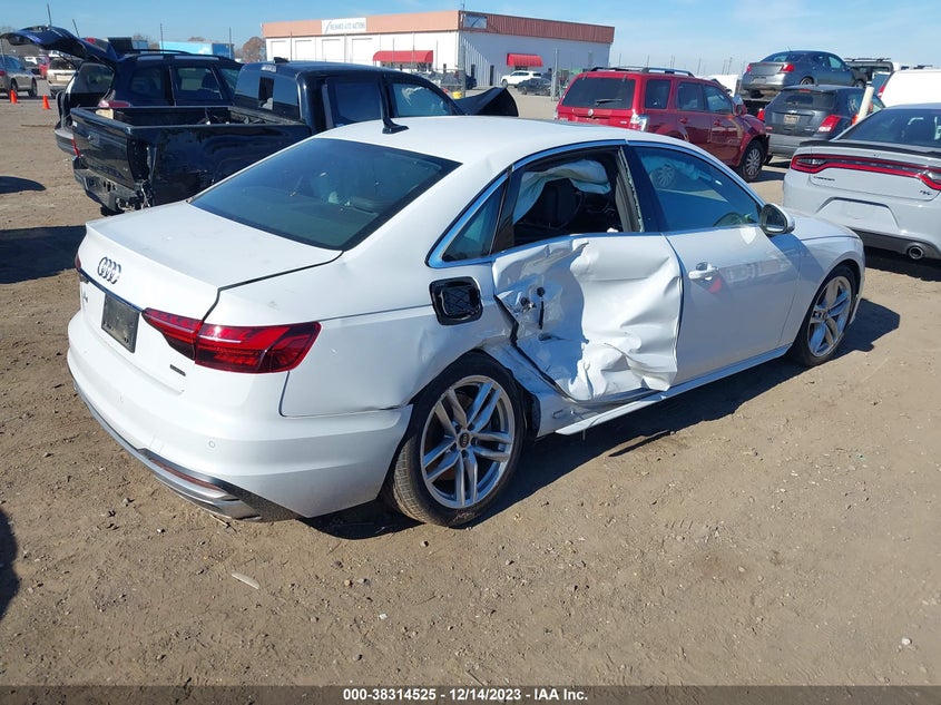 VIN WAUEAAF4XNN013736 2022 AUDI A4 PREMIUM PLUS 45 TFSI S LINE QUATTRO S TRONIC