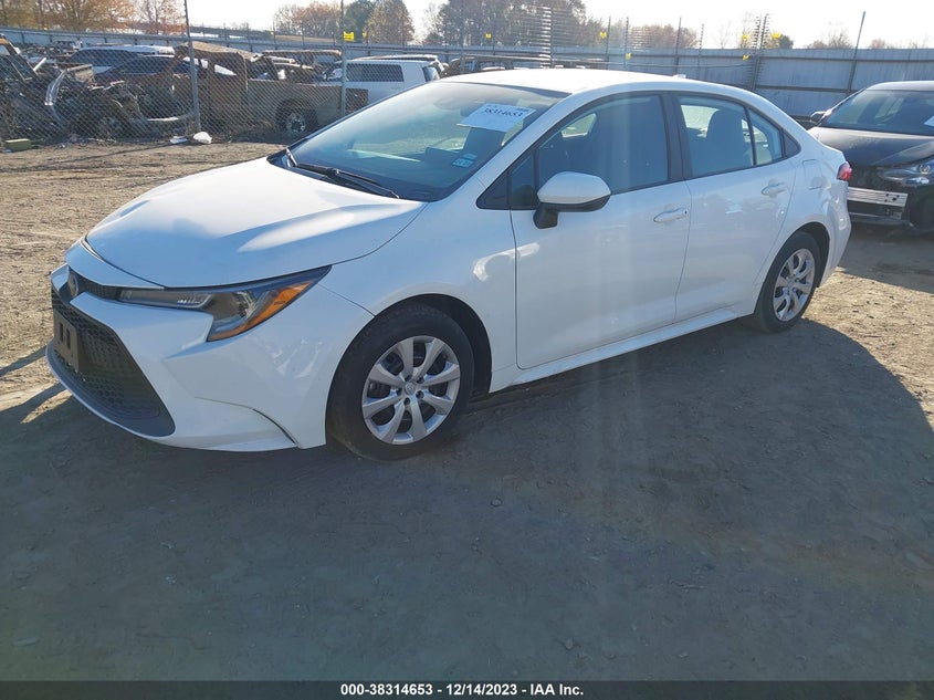 VIN 5YFEPMAE2NP325779 2022 TOYOTA COROLLA LE