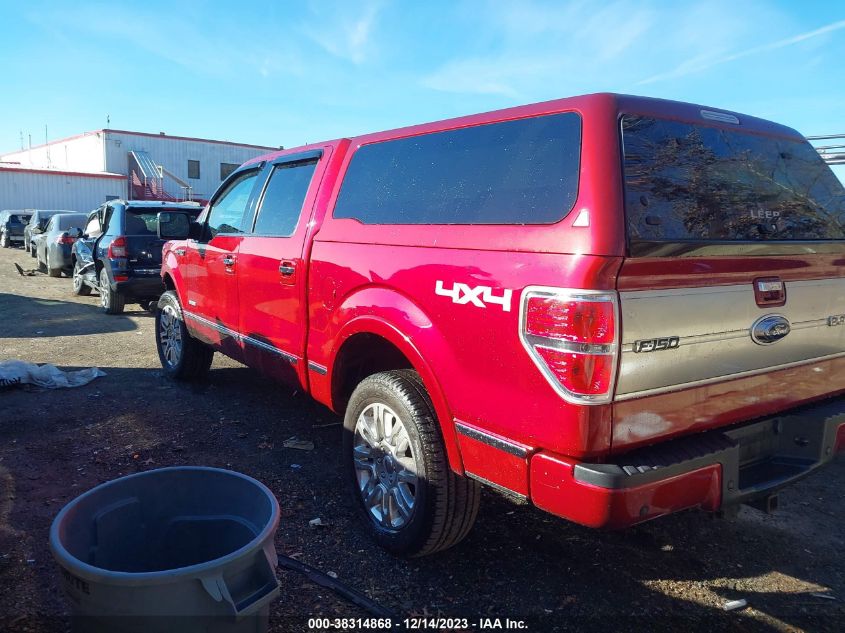 2013 FORD F-150 PLATINUM - 1FTFW1ET9DFB80891