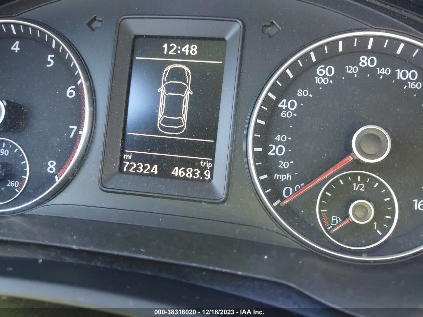 2014 VOLKSWAGEN EOS KOMFORT WVWBW8AH2EV004250