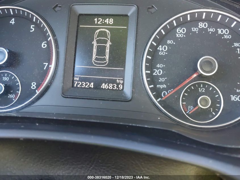 2014 VOLKSWAGEN EOS KOMFORT WVWBW8AH2EV004250