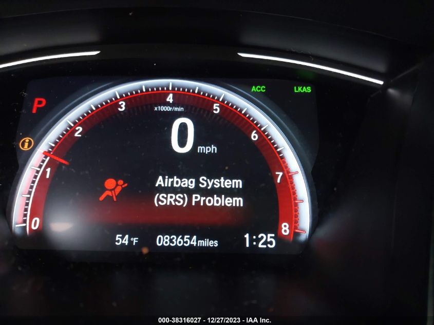 2019 HONDA CIVIC SPORT - 2HGFC2F88KH508095