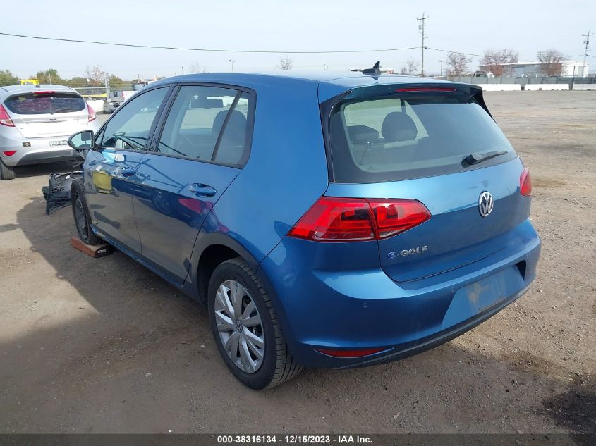 2015 VOLKSWAGEN E-GOLF LIMITED EDITION - WVWKP7AU3FW906938