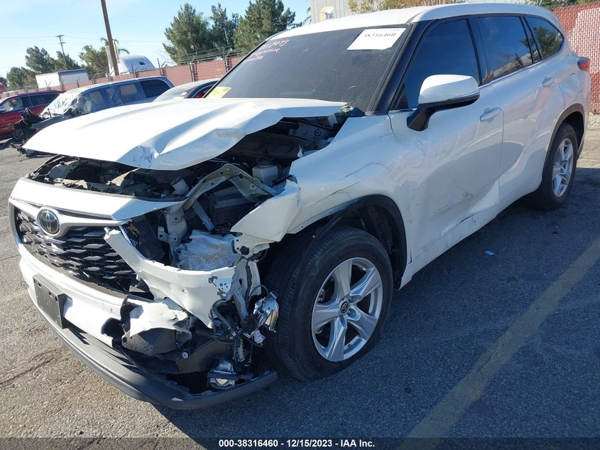 VIN 5TDZZRAH2MS517812 2021 TOYOTA HIGHLANDER LE