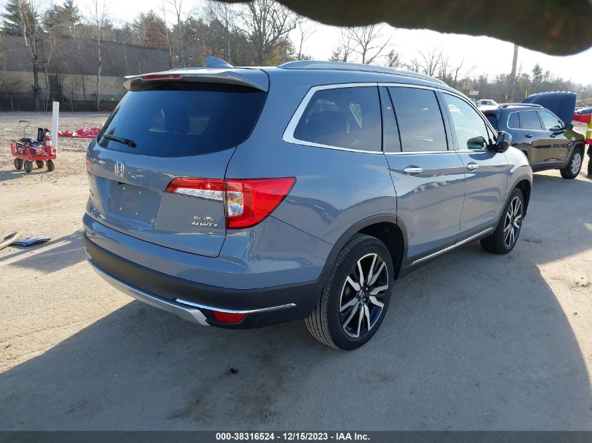 2022 HONDA PILOT AWD ELITE - 5FNYF6H08NB054440