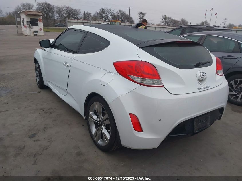 2013 HYUNDAI VELOSTER GRAY INT - KMHTC6ADXDU113666