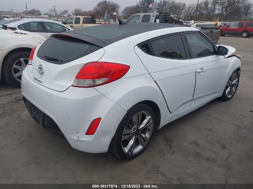 2013 HYUNDAI VELOSTER GRAY INT - KMHTC6ADXDU113666