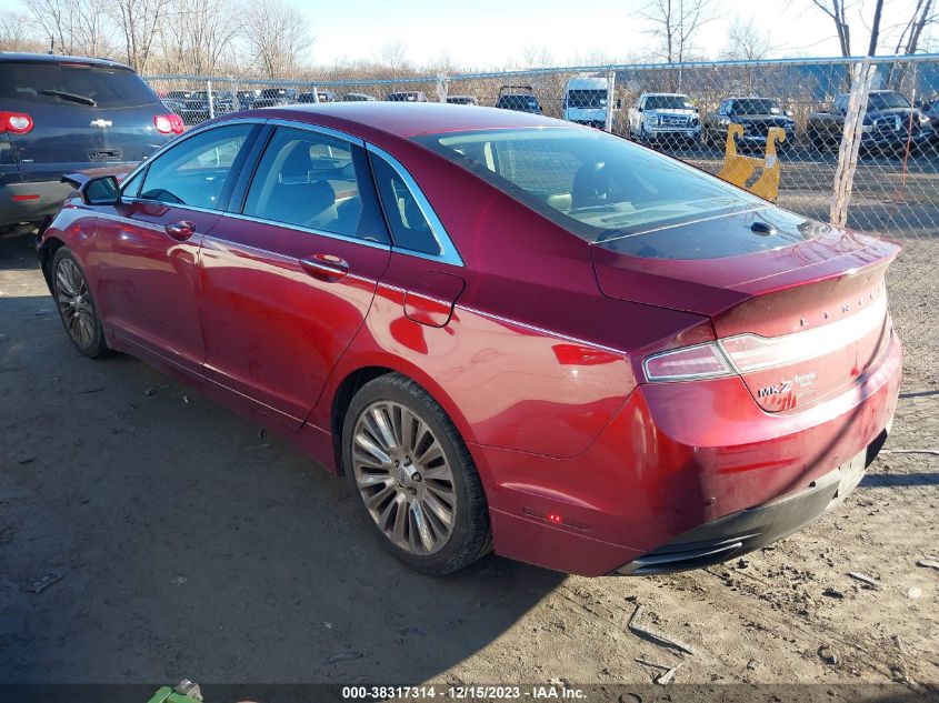 3LN6L2J94DR805432 | 2013 LINCOLN MKZ