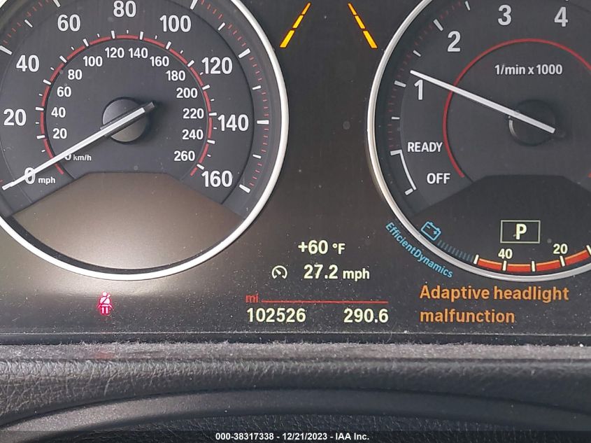 2015 BMW 335I GRAN TURISMO XDRIVE WBA3X9C51FD869001