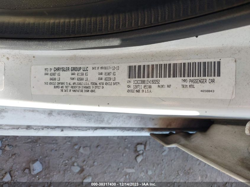 2014 CHRYSLER 200 TOURING - 1C3CCBBB1EN192252