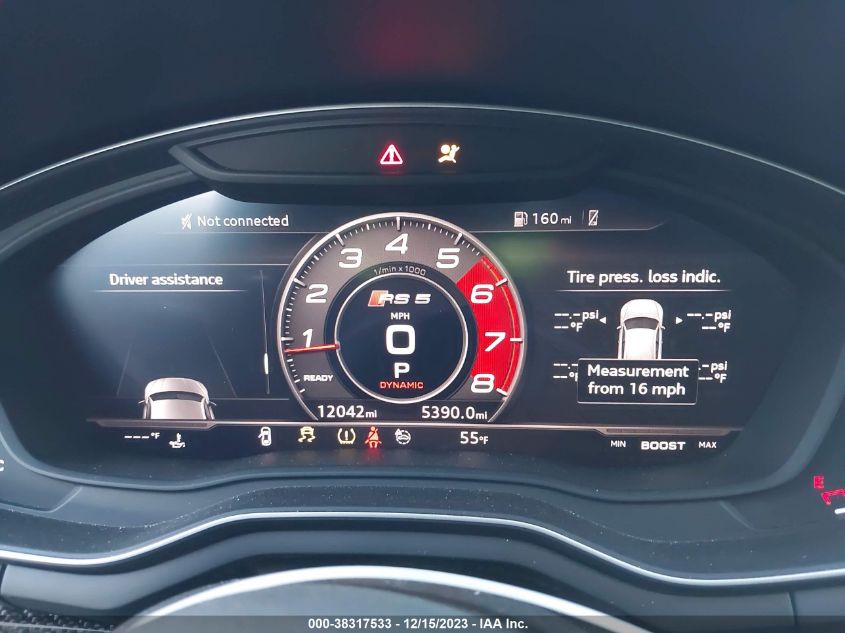 2019 AUDI RS 5 2.9T - WUABWCF53KA907501