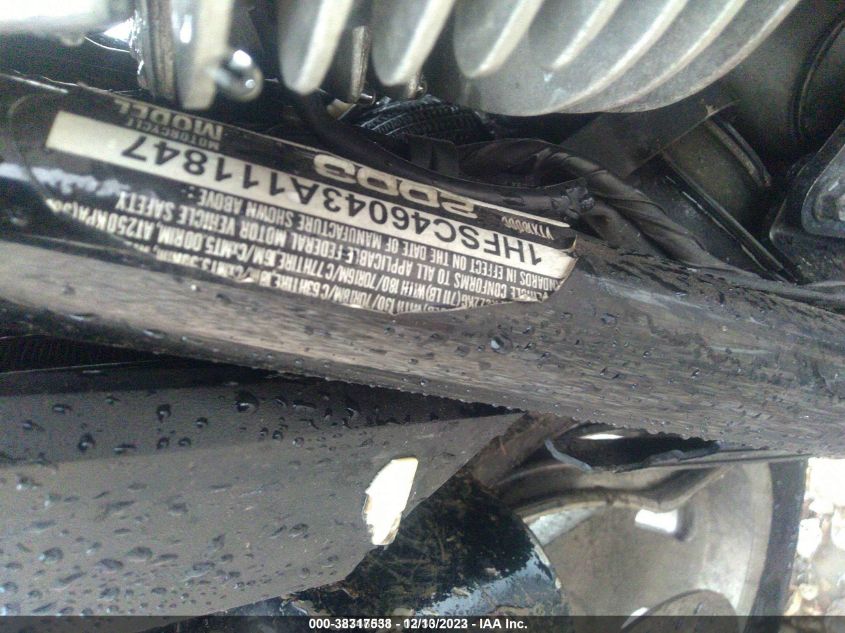 2003 HONDA VTX1800 C 1HFSC46043A111847