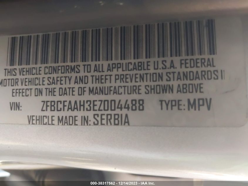 2014 FIAT 500L POP - ZFBCFAAH3EZ004488