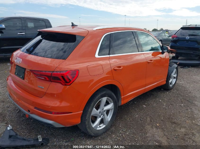 2020 AUDI Q3 PREMIUM 45 TFSI QUATTRO TIPTRONIC - WA1AECF30L1027166