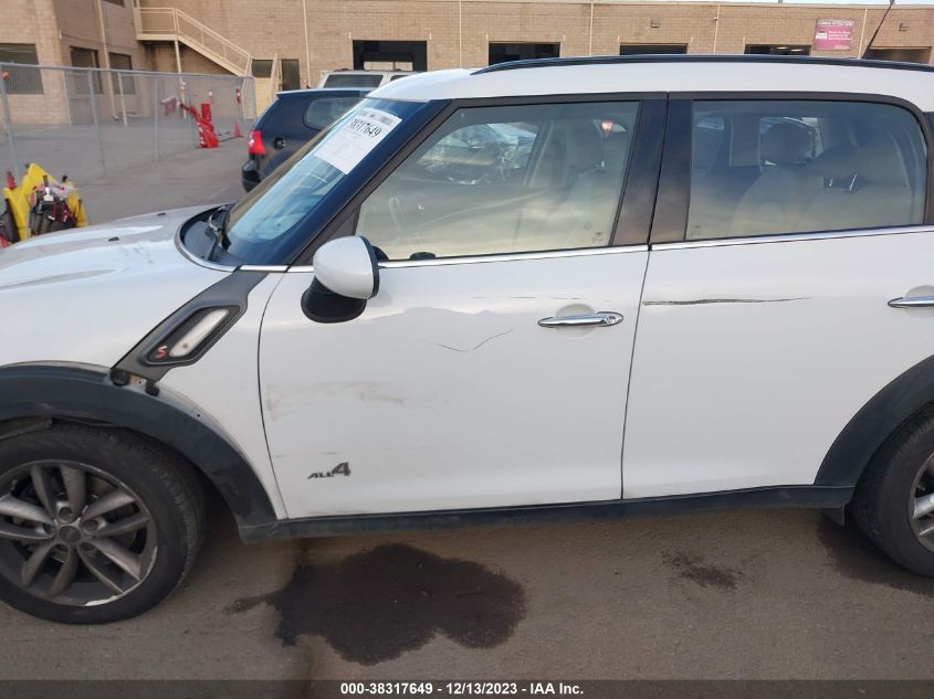 2013 MINI COUNTRYMAN COOPER S - WMWZC5C52DWP32620