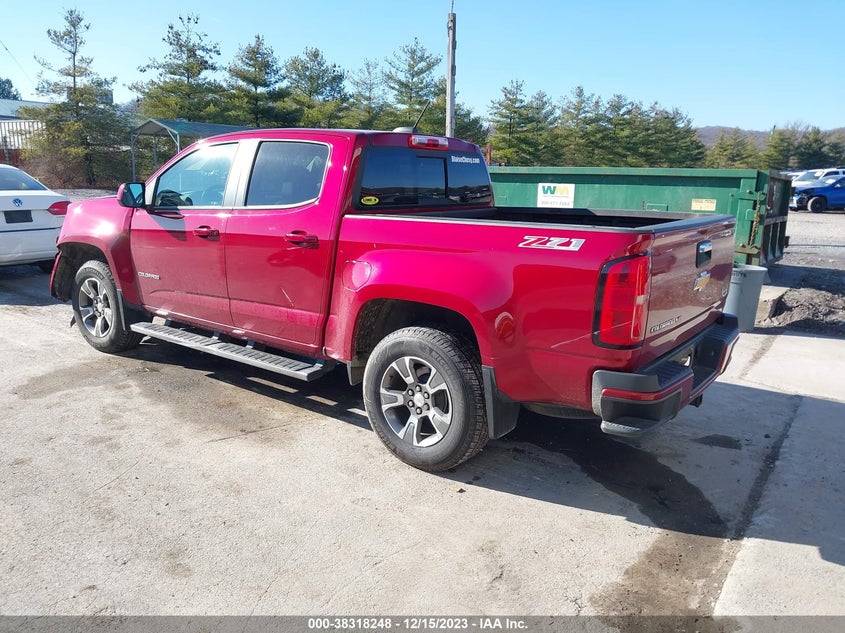 VIN 1GCGTDEN1H1237989 2017 CHEVROLET COLORADO Z71