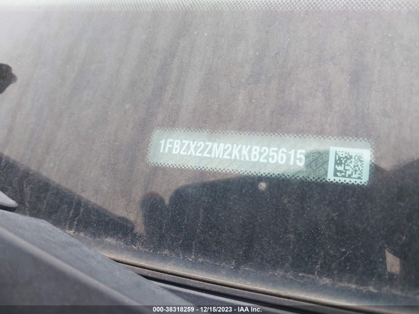 2019 FORD TRANSIT-350 XLT - 1FBZX2ZM2KKB25615