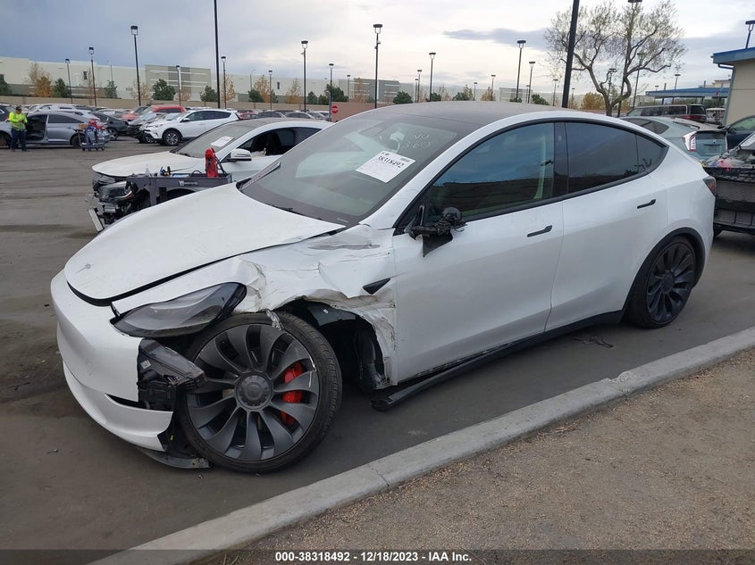 VIN 7SAYGDEF8NF558628 2022 TESLA MODEL Y PERFORMANCE DUAL MOTOR ALL-WHEEL DRIVE