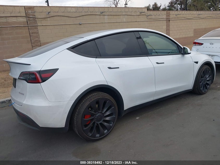 VIN 7SAYGDEF8NF558628 2022 TESLA MODEL Y PERFORMANCE DUAL MOTOR ALL-WHEEL DRIVE