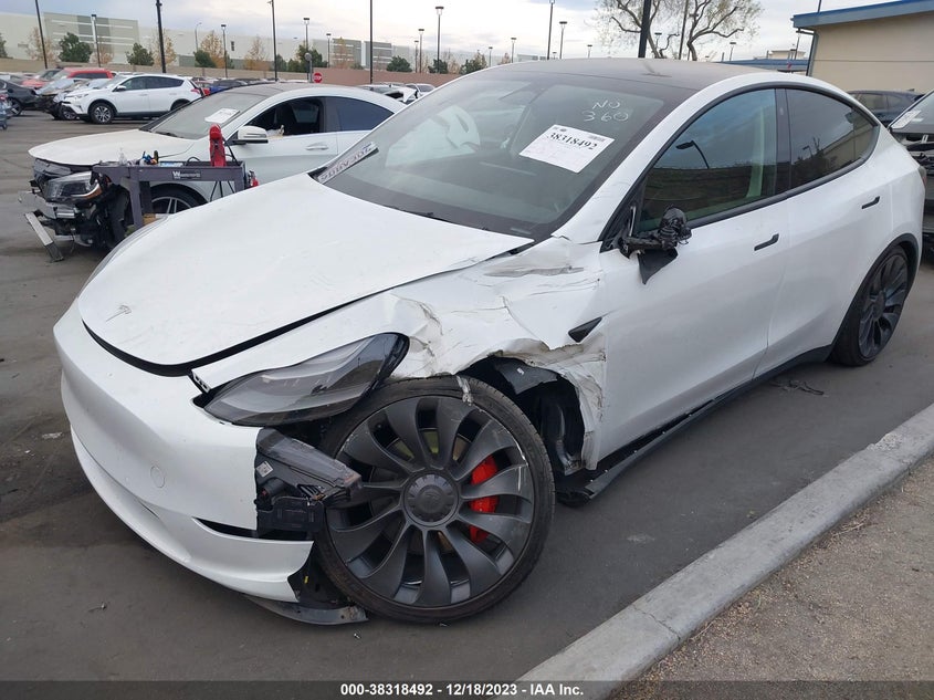 VIN 7SAYGDEF8NF558628 2022 TESLA MODEL Y PERFORMANCE DUAL MOTOR ALL-WHEEL DRIVE