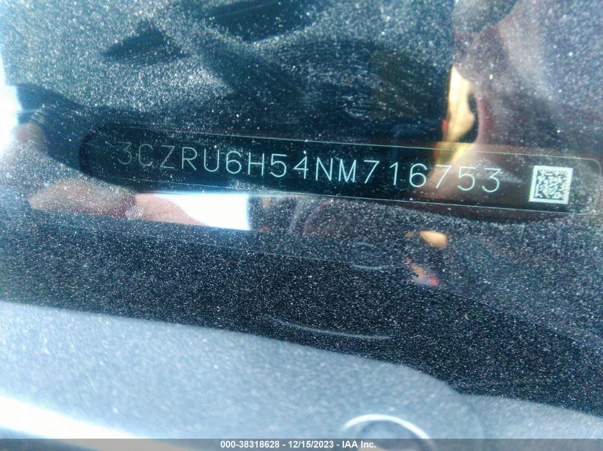 2022 HONDA HR-V AWD EX - 3CZRU6H54NM716753