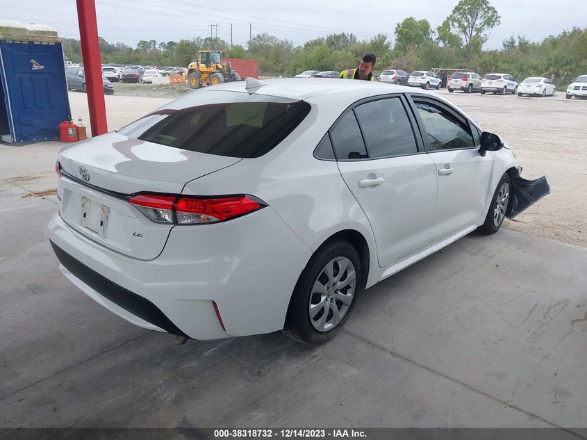 VIN JTDEPMAE2N3009694 2022 TOYOTA COROLLA LE